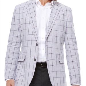 Men’s Quiet Charcoal Windowpane Sport Coat
